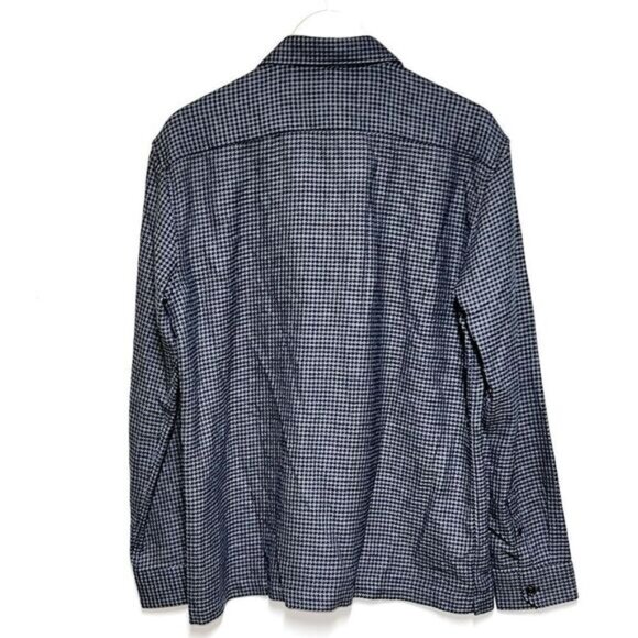 NWOT Ted Baker London Dekker Houndstooth Button Front Shirt Sz 4 L - Picture 6 of 10